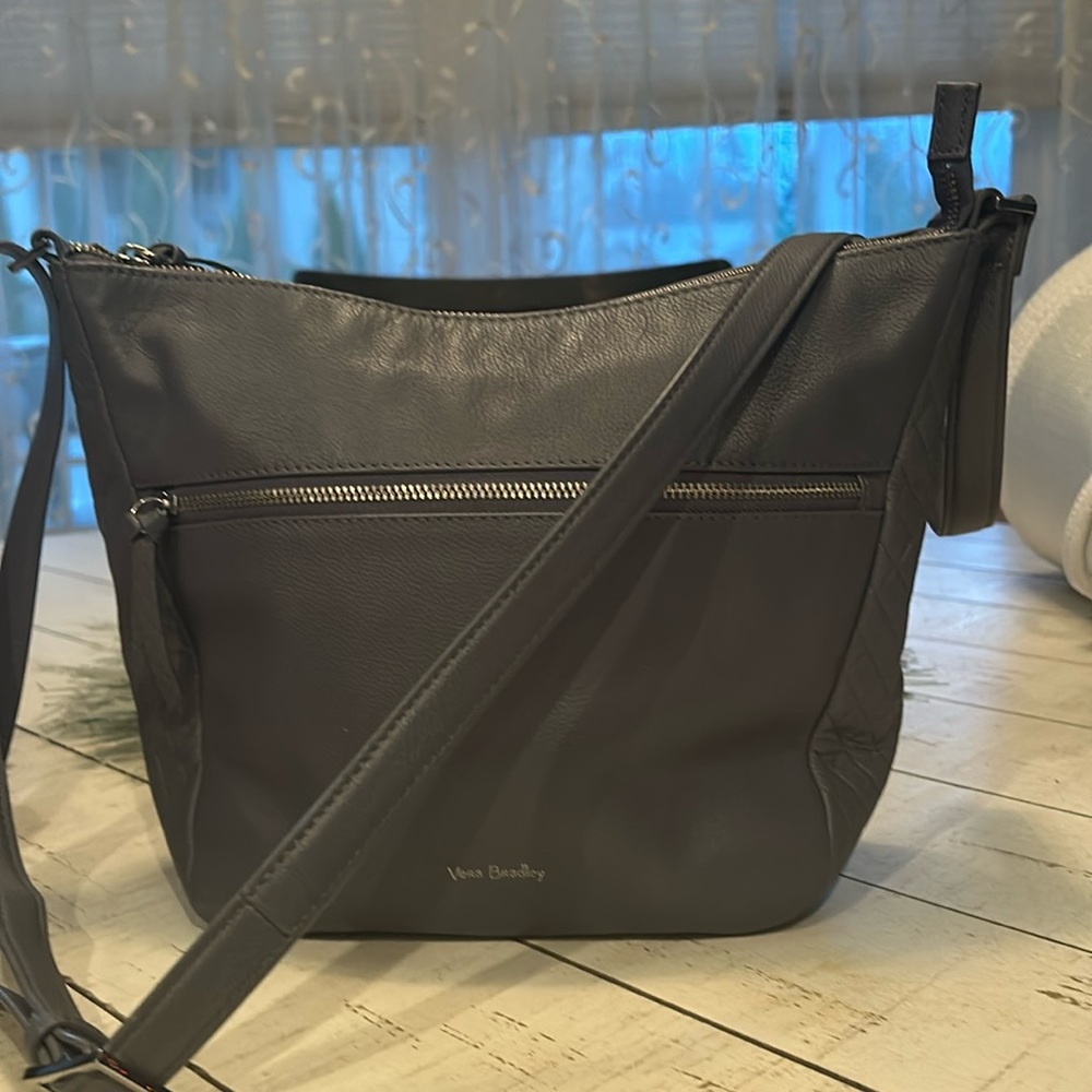 Vera Bradley soft “leather” shoulder bag.